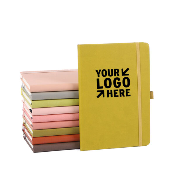 MJ033 - A5 Hardcover Lined Journal Notebooks With Pen Loop