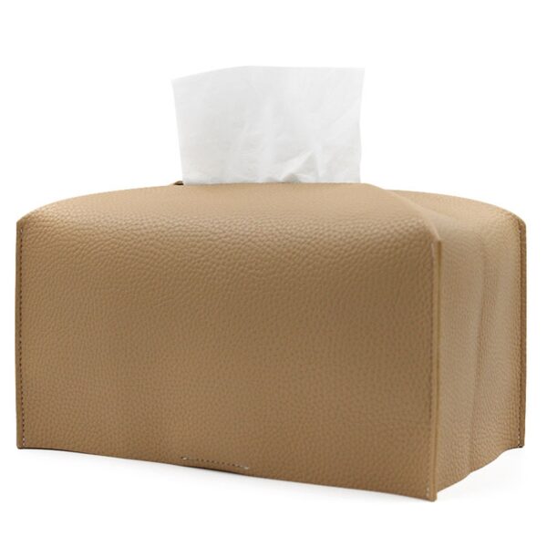 MJ025 - PU Leather Tissue Box Cover - Image 4