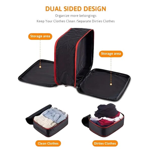 MJ040 - 3pcs Lightweight Large Capacity Travel Storage Bag - Image 5