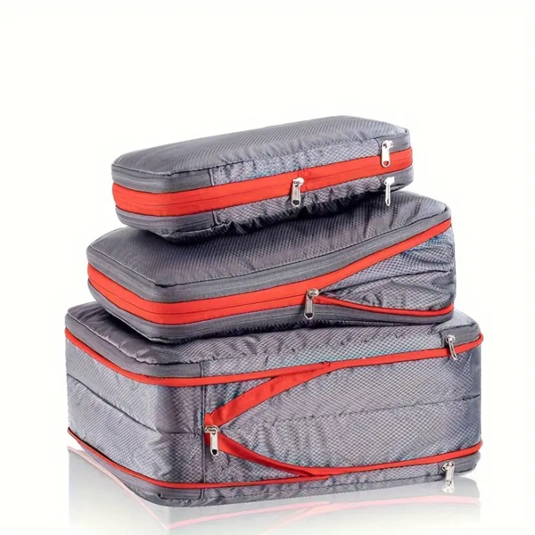 MJ040 - 3pcs Lightweight Large Capacity Travel Storage Bag - Image 8