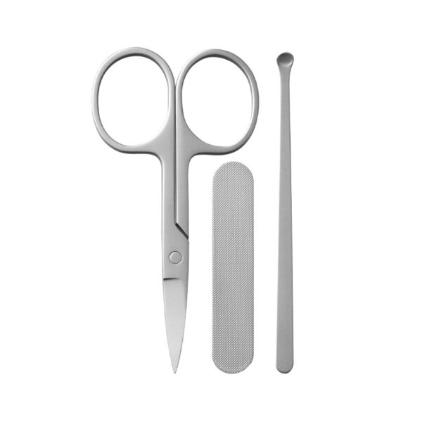 RX022 -Manicure Set with 4 Stainless Steel Pieces Encased in Plastic - Image 2