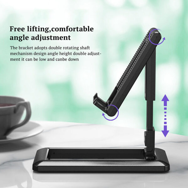 RX040 -Versatile Folding Desktop Holder for Phones and Tablets - Image 2