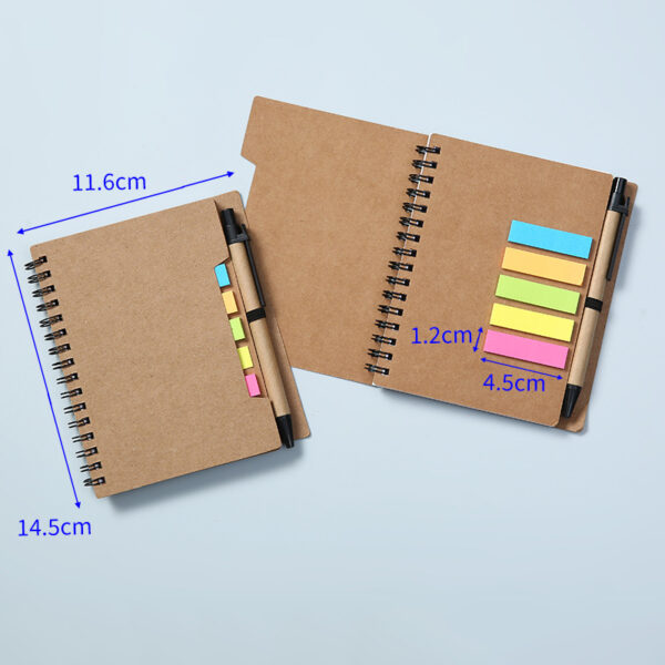 RX060 -Spiral Notebook with Sticky Flags and Pen