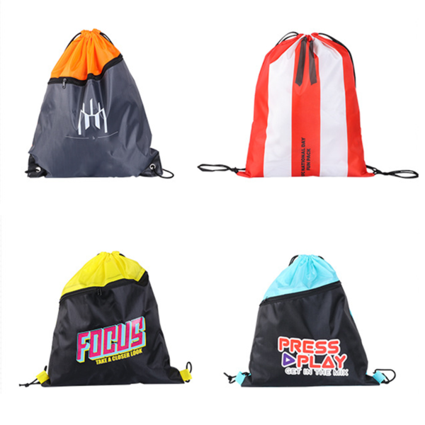 TL003 - 210D Polyester Drawstring Backpack