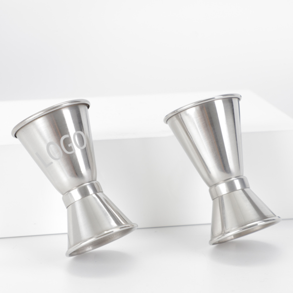 TL026 - 0.5 oz and 1 oz Stainless Steel Measure Jigger Cup