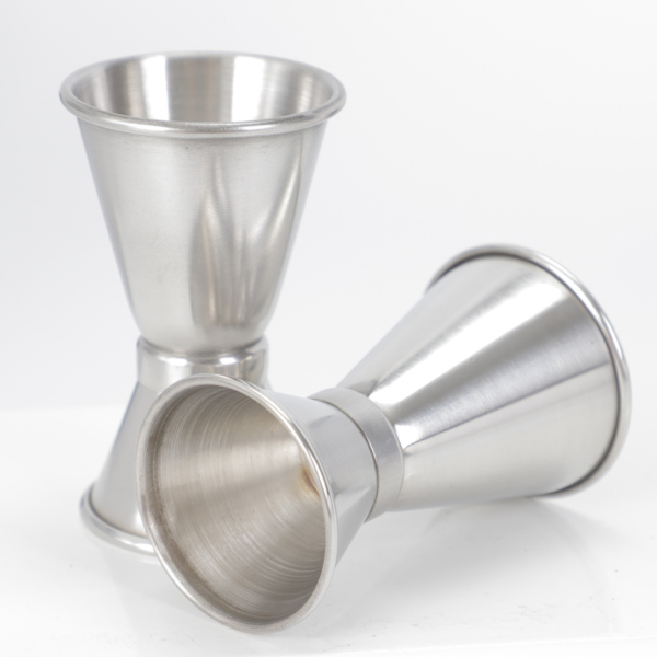 TL026 - 0.5 oz and 1 oz Stainless Steel Measure Jigger Cup - Image 2