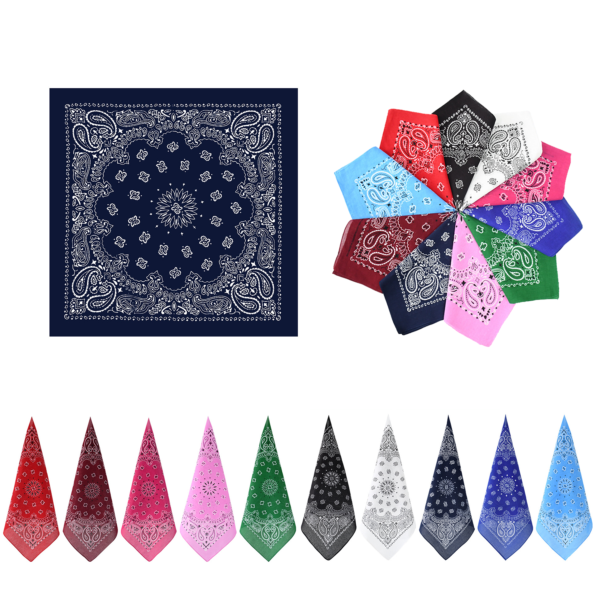 TL078 - Multifunctional Cotton Bandanna Square Scarf