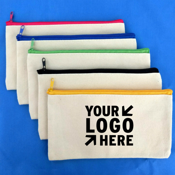 ZC001 - Canvas Pencil Zipper Pouch