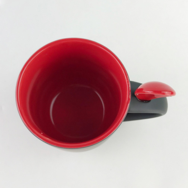 ZC047 - 11 OZ Ceramic Mug with Spoon - Image 3