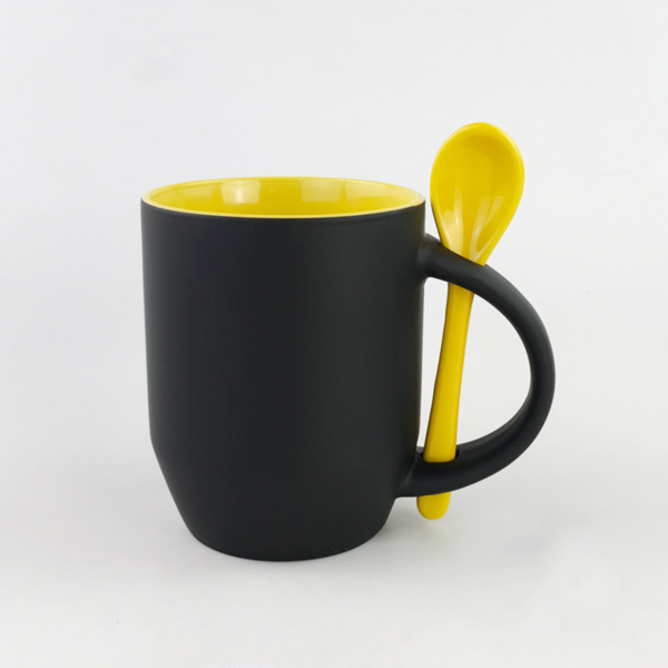 ZC047 - 11 OZ Ceramic Mug with Spoon - Image 7