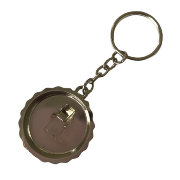 ZC070 - Beer Cap Shape Bottle Opener Key Chain - Image 2