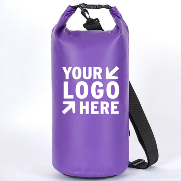 ZC079 - 10L Waterproof PVC Dry Bag with Shoulder Strap - Image 3