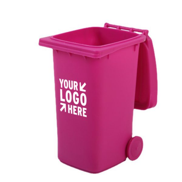 ZC083 - Mini Wheelie Bin Desktop Pen Holder - Image 2