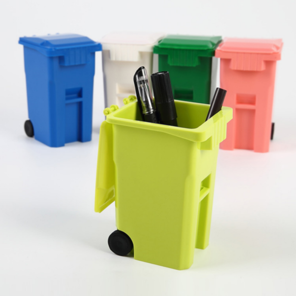 ZC083 - Mini Wheelie Bin Desktop Pen Holder