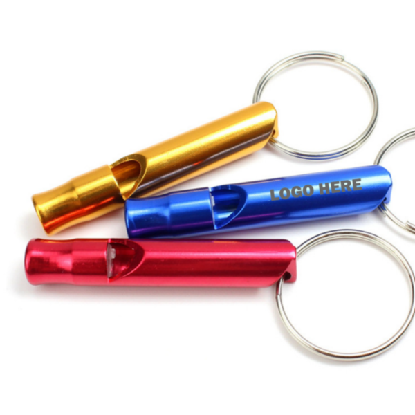 ZC105 - Aluminum Whistle Key Ring - Image 2