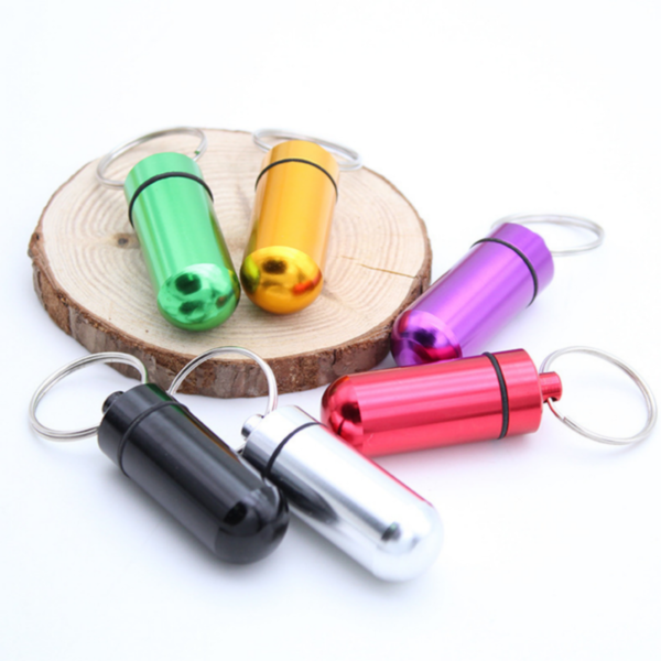 ZC110 - Aluminum Pill Bottle Key Chain