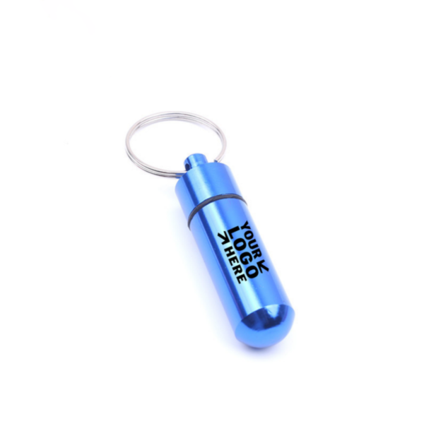 ZC110 - Aluminum Pill Bottle Key Chain - Image 2