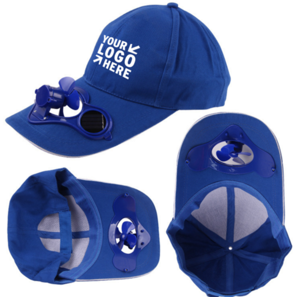 ZC146 - Automatic Solar Baseball Cap with Fan - Image 2