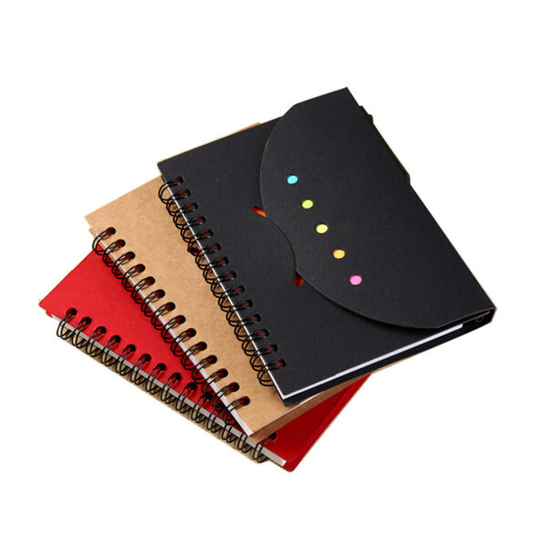 JZ006 - Kraft Paper Cover Notebook with Pen Sticker - Image 3