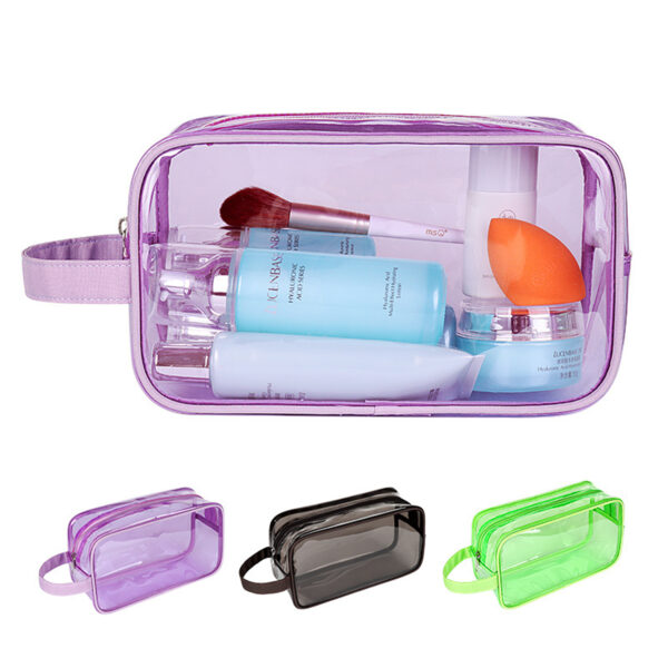 JZ017 - Portable Clear Travel Toiletry Bag - Image 2