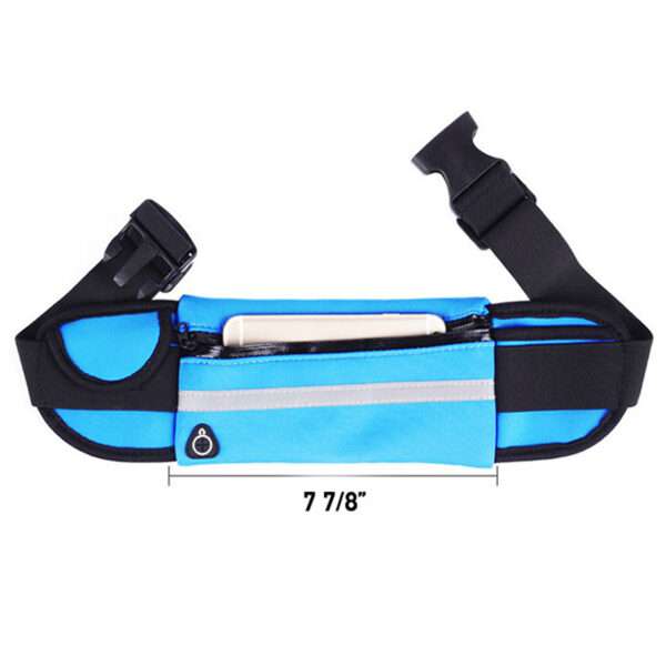 JZ062 - Unisex Reflective Waist Bag w/Water Bottle Holder & Phone Carrier - Image 2