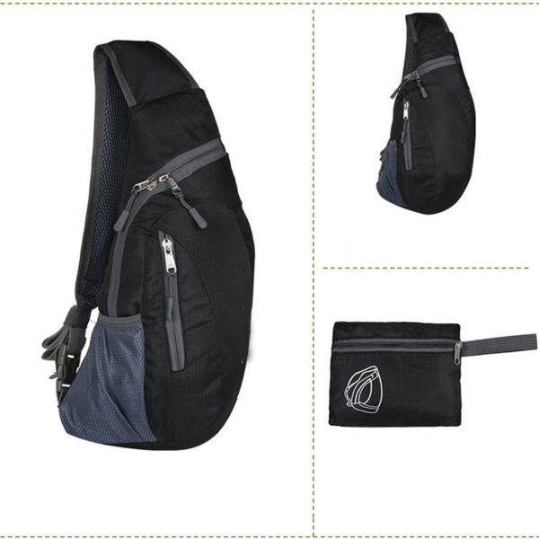 JZ063 - Men Women Foldable Sling Bags - Image 5