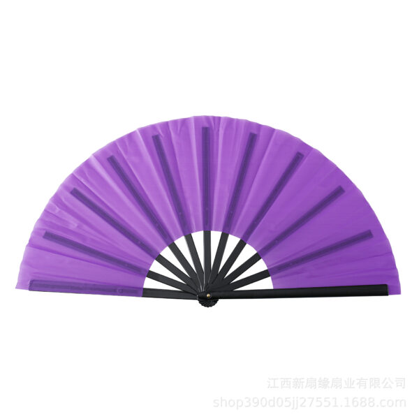 MJ093 - 13” Folding Hand Fan With UV Reactive Ink - Image 4