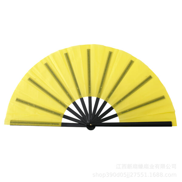 MJ093 - 13” Folding Hand Fan With UV Reactive Ink - Image 3