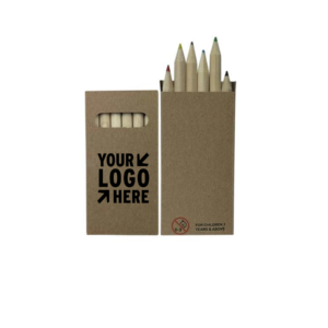 RX130 -6 Piece Colored Pencil in Brown Box