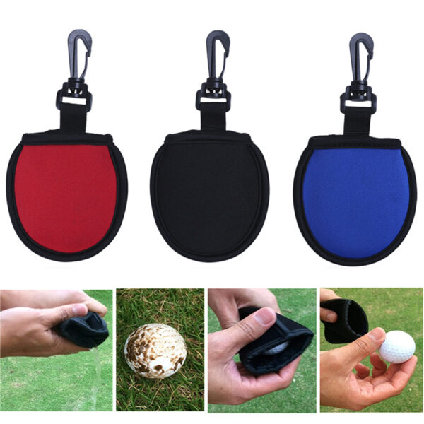 RX143- Neoprene Golf Ball Washer Bag - Image 3