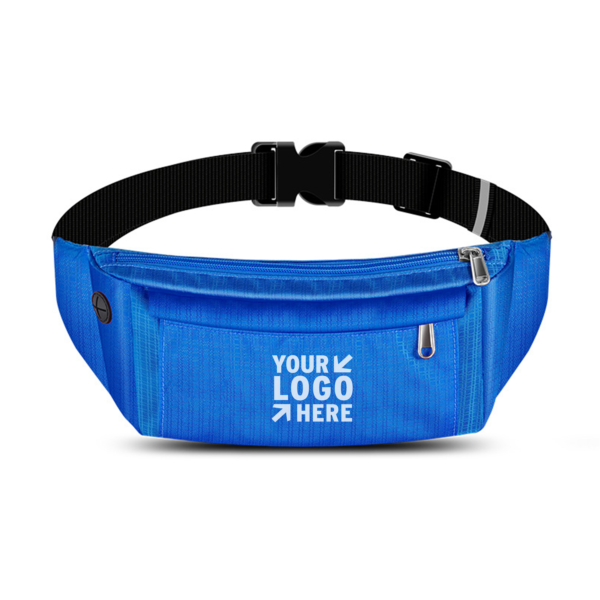 TL169 - High Volume Nylon Double-zipper Waist Pack - Image 3