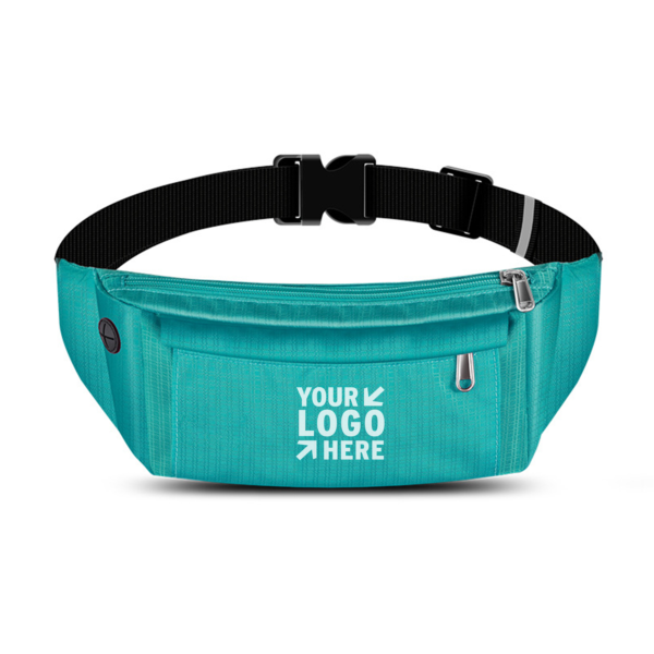 TL169 - High Volume Nylon Double-zipper Waist Pack - Image 2