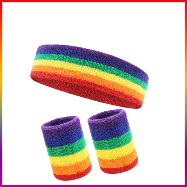 RX200 - Rainbow  Sweatbands Set