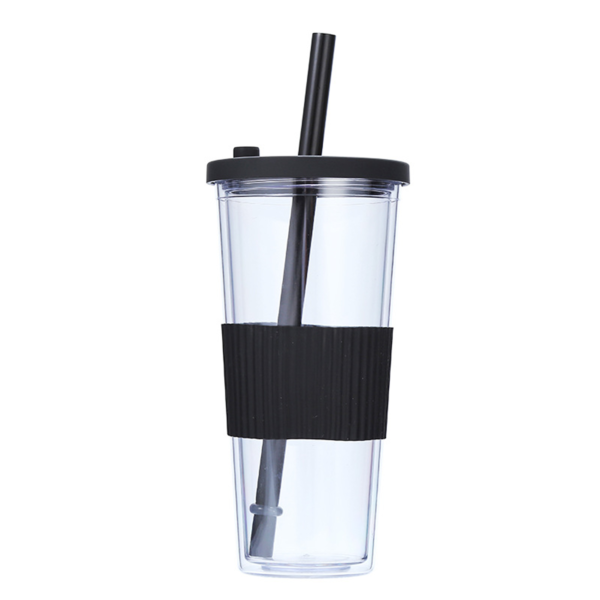 ZC227 - 24 oz Leakproof Double Wall Tumbler with Wide Straw - Image 4