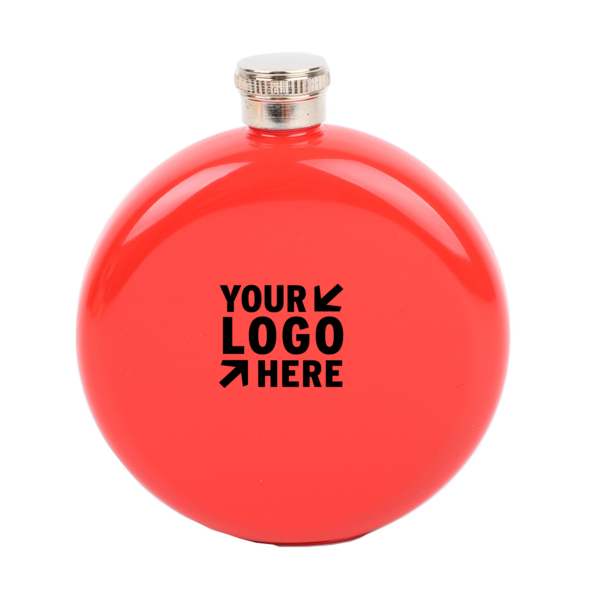 ZC255 - 5 oz Stainless Steel Round Hip Flask